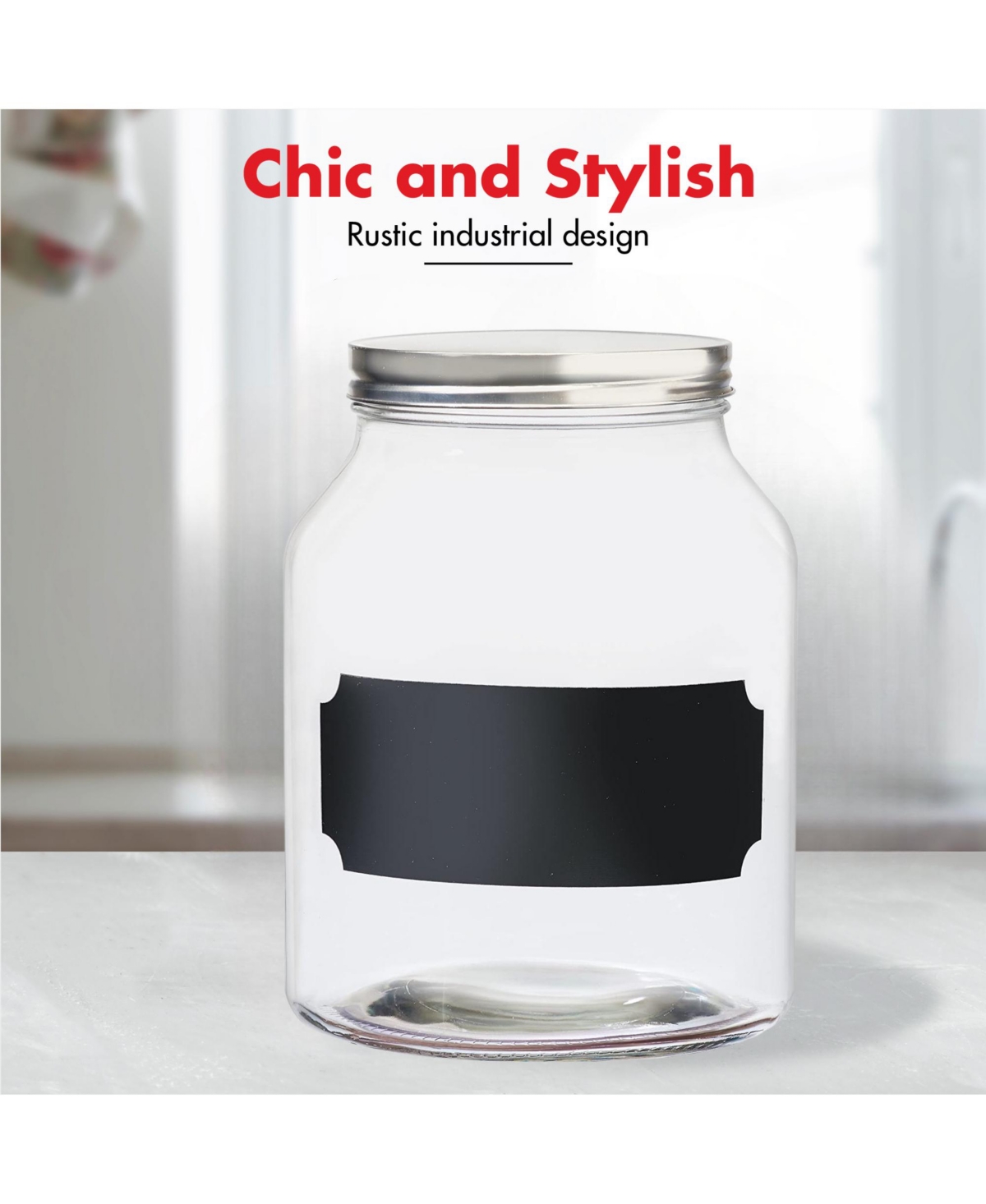 Amici Home Venice Glass Canister - Medium