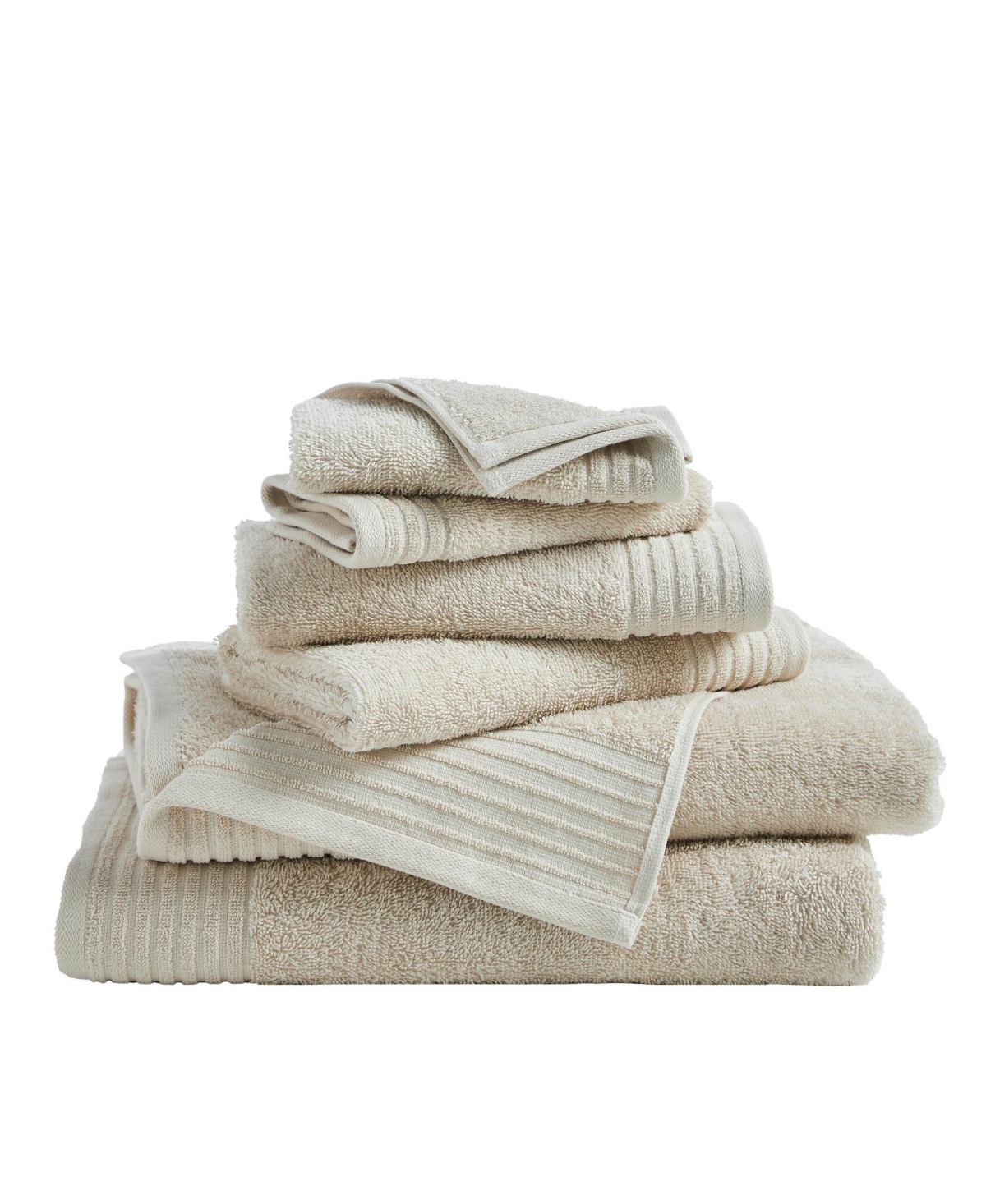 Linery & Co Linery & Co. 100% Featherspun Cotton Quick-Dry 6-Piece Bath Towel Set