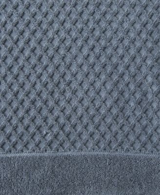 Quick-Drying Cotton Diamond Waffle Textured 4-Piece Bath Towel Set