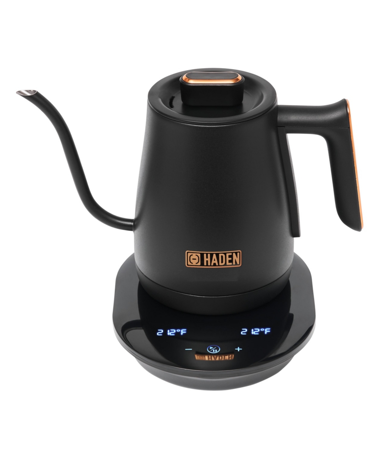 Haden Gooseneck 6 Liter Pour Over Cordless Digital Electric Kettle In Black,copper