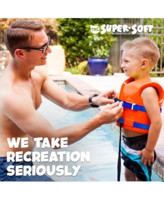 Super Soft Child Life Jacket Swim Vest, X Small, Sunset Orange