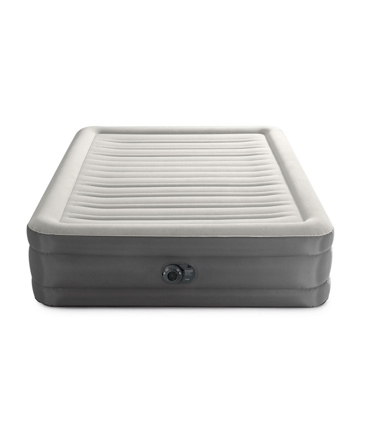 Intex TruAire Luxury Queen Air Mattress Airbed w/ Lumbar Support & Built in Pump