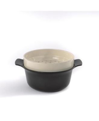 Ron 9.75" Stoneware Steamer Insert