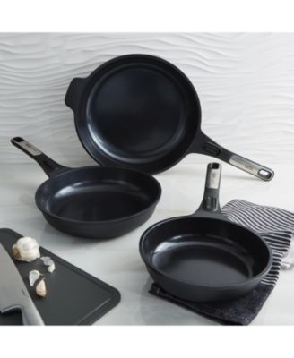 Leo Phantom 3pc Nonstick Ceramic Fry Pan Set, Recycled