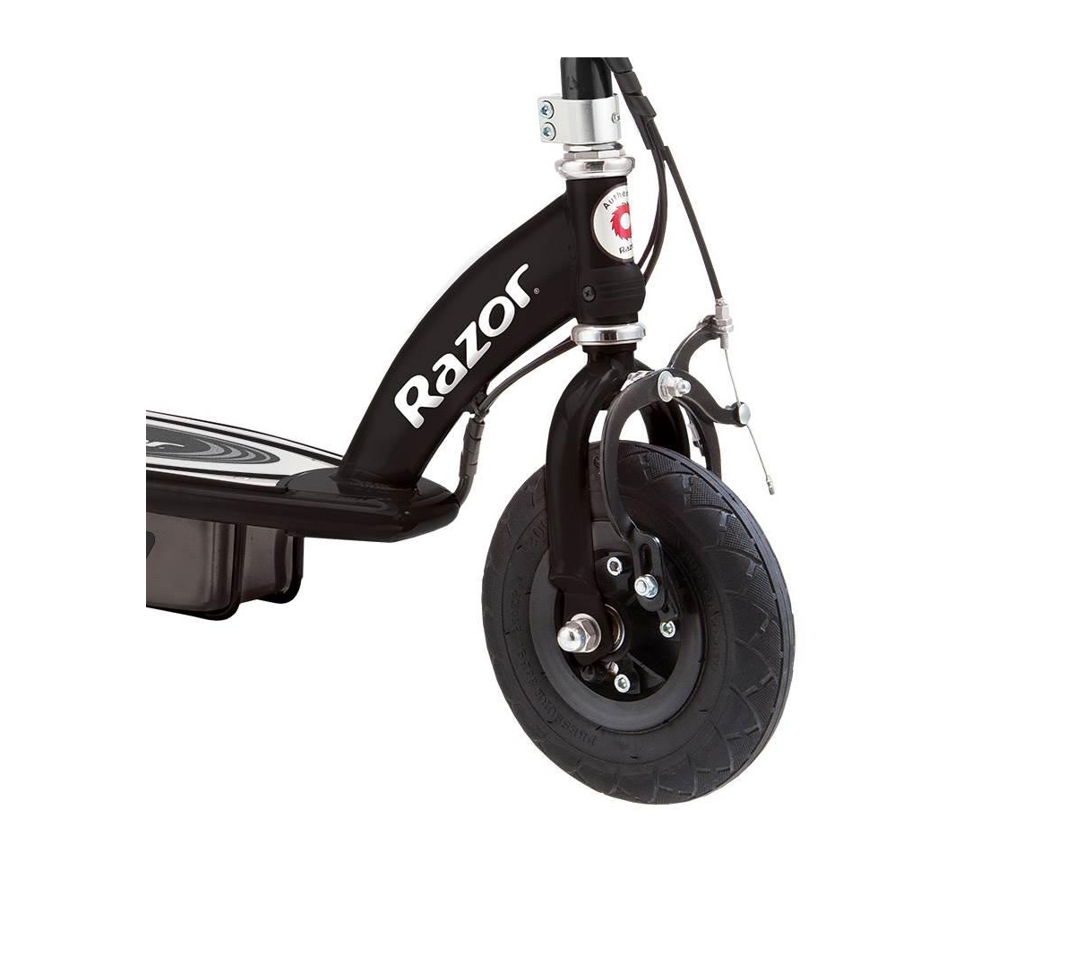 Razor E100 Kids Ride On 24V Motorized Powered Electric Kick Scooter Toy, Black