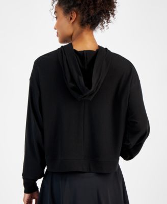 Women's Ribbed Drop-Shoulder Hoodie, Created for Macy's