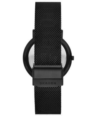 Men's Signatur Quartz Three-Hand Black Stainless Steel 40mm