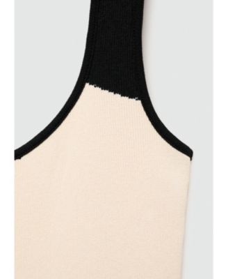 Women's Striped Knitted Midi-Dress