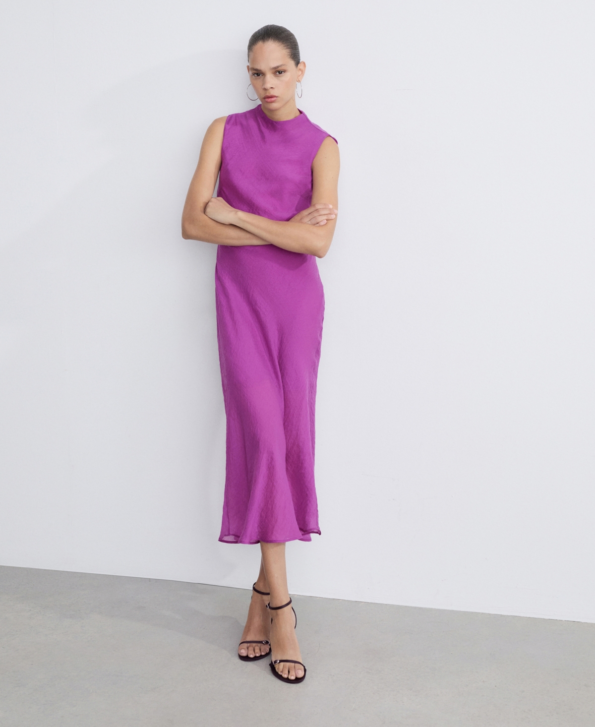 Mango Women's Lyocell Midi-Dress