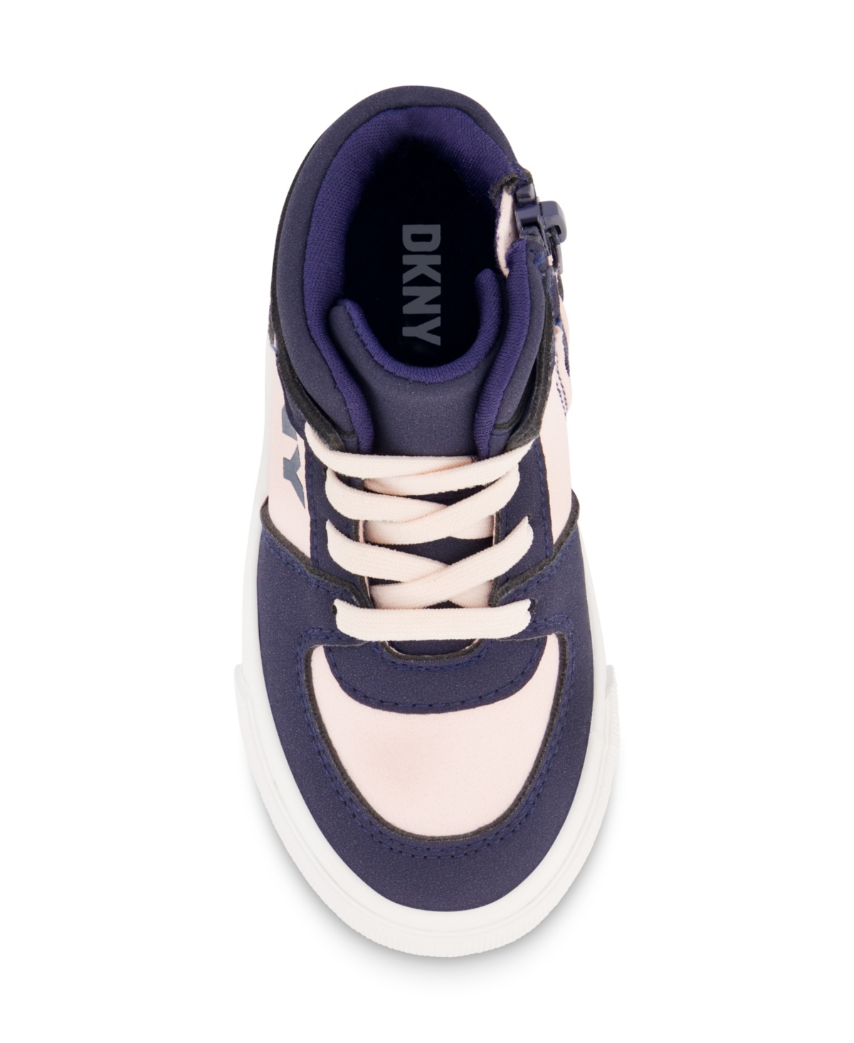 Dkny Toddler Girls Amelia Alice High Top Sneaker In Navy