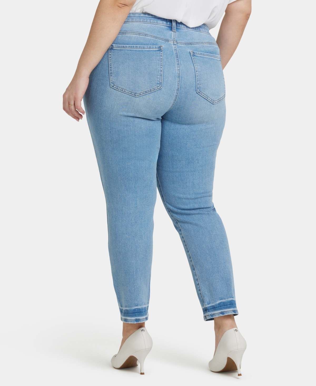 Nydj Plus Sheri Rivierasky Ankle Crop Jean In Blue