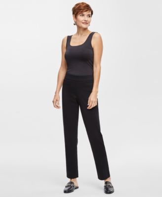 Women's Tummy Control Pull-On Slim-Leg Pants