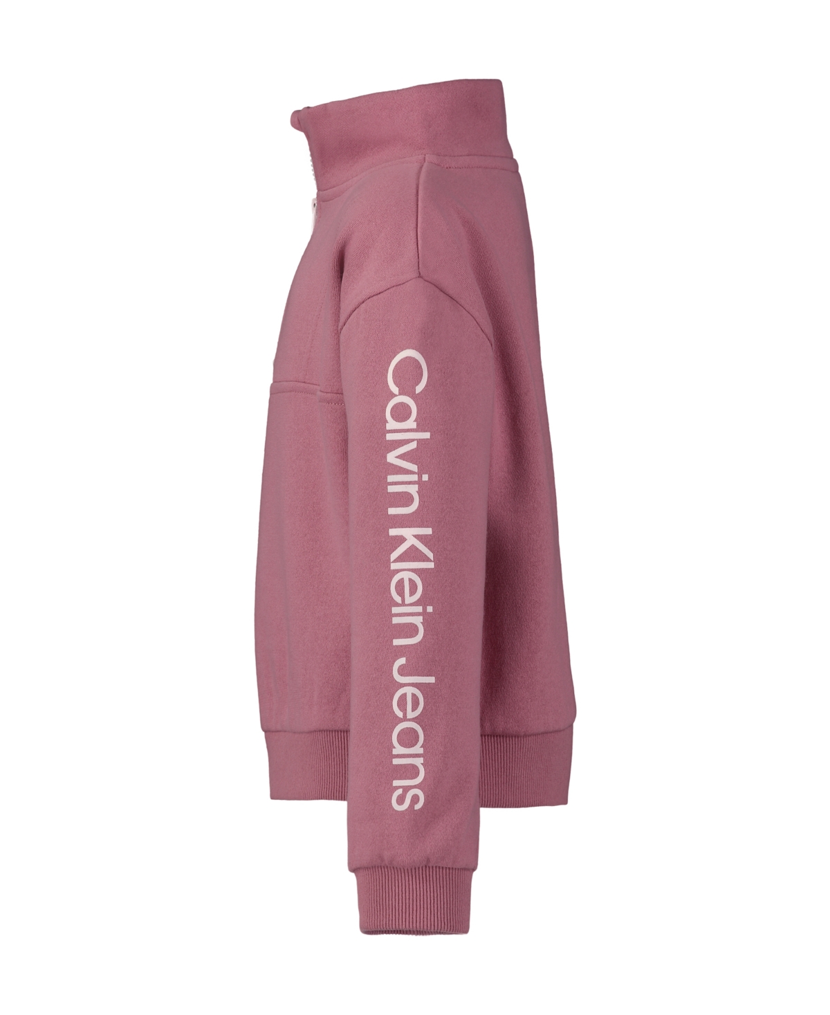 Calvin Klein Toddler and Little Girls Fleece Semi-Zip Wide-Leg Cargo Pants, 2-Piece Set