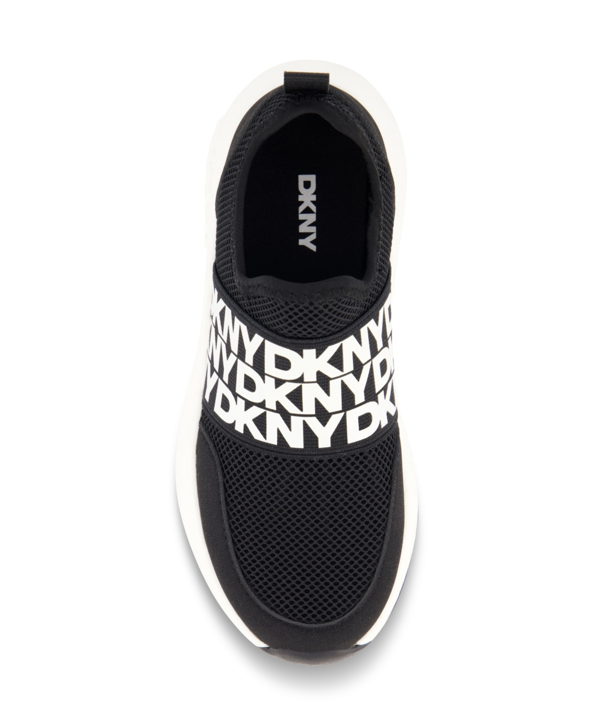 Dkny Little And Big Girls Taylor Sporty Slip On Sneaker In Black