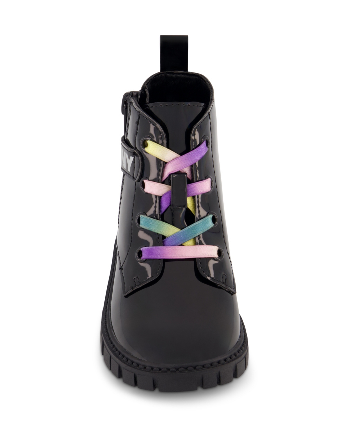 Dkny Toddler Girls Carrie Side Zipper Lug Boot In Black