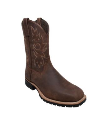 Men's 12" Steel Toe Work Western Brown