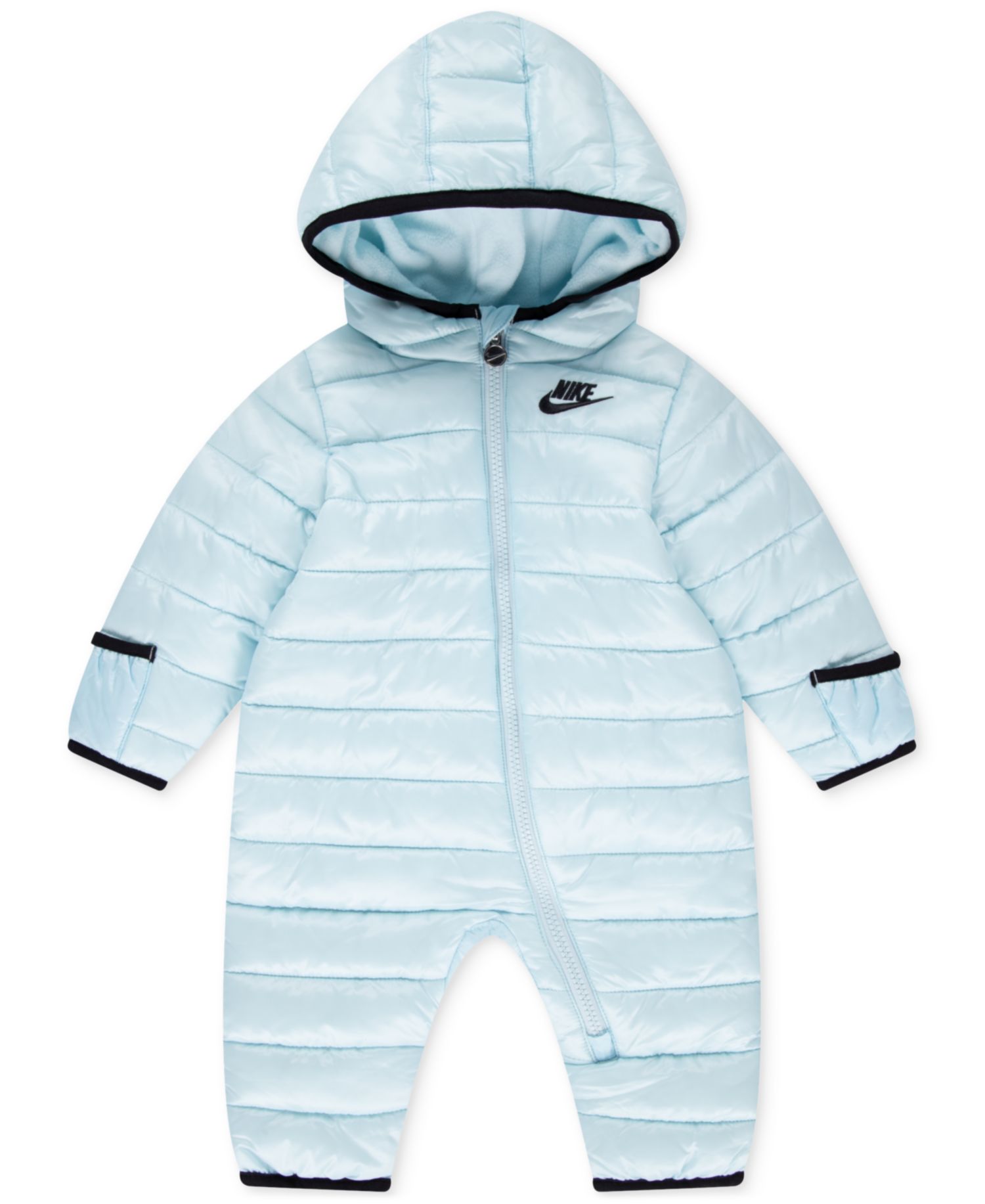 Baby Boys or Girls Hooded Solid Ripstop Snowsuit