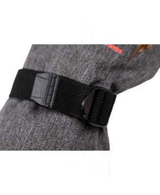 Men's Waterproof Snow Gloves Zipper Pockets Winter Sport Mittens