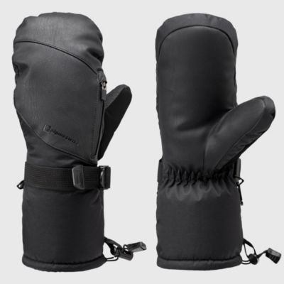 Men's Waterproof Snow Gloves Zipper Pockets Winter Sport Mittens