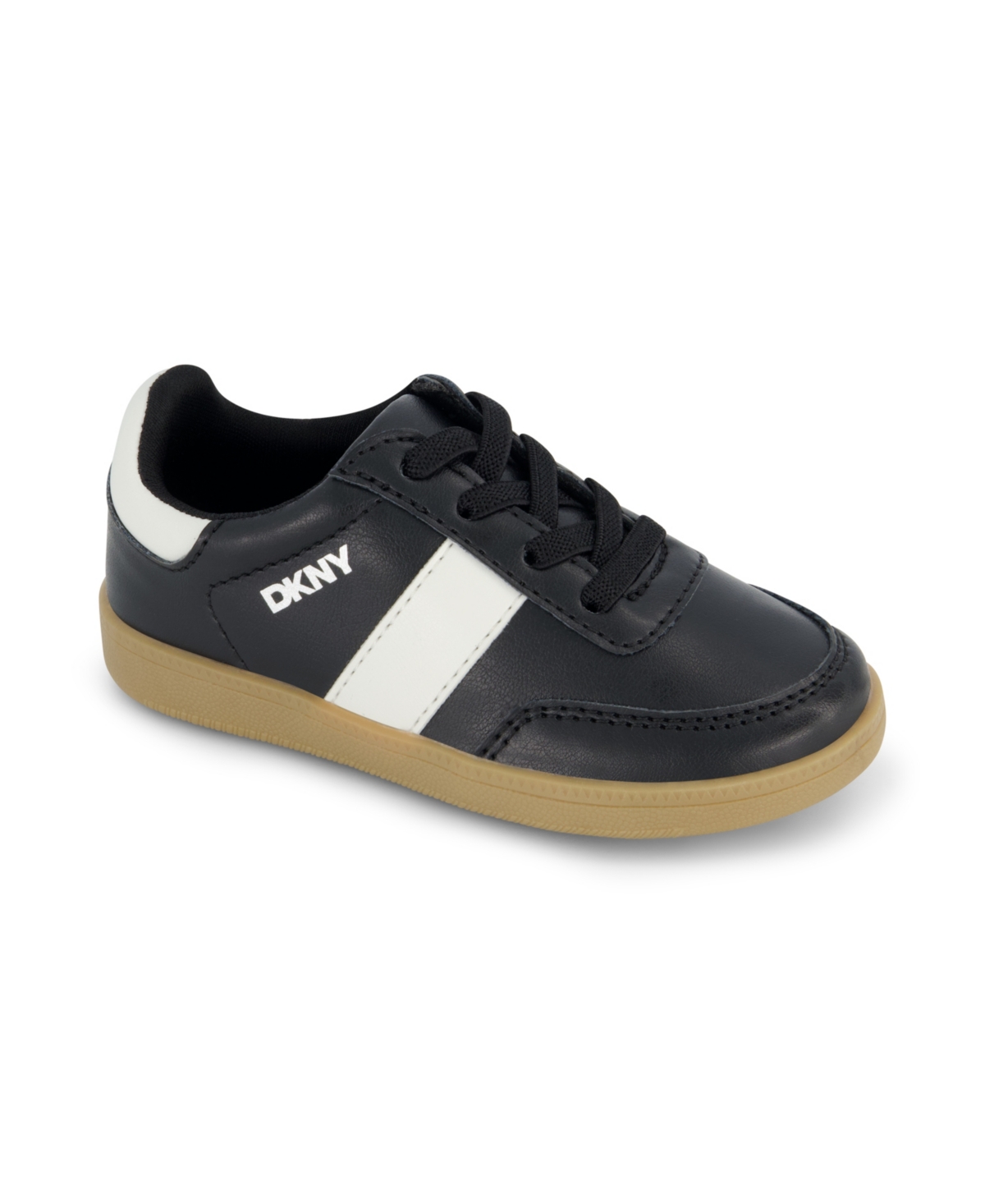 Dkny Little And Big Boys Dylan Damian Low Top Sneaker In Black