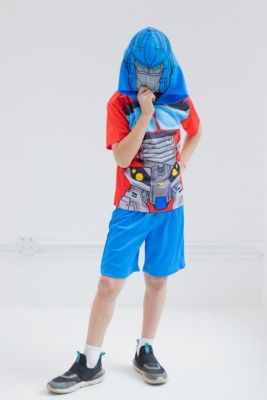 Toddler Boys Athletic Pullover T-Shirt Mesh Shorts Outfit Set