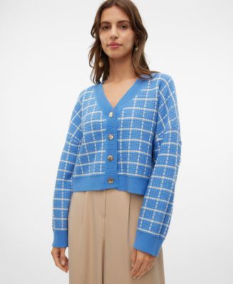 Vero Moda - Women's Kia Cropped Long-Sleeve Cardigan