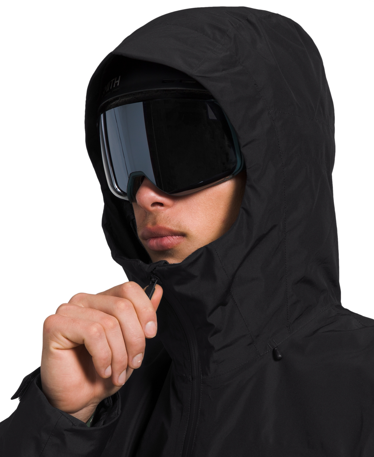 The North Face Dryvent Mono Black Jacket With Logo Printed On The Front In Tech Fabric Man In Tnf Black-npf