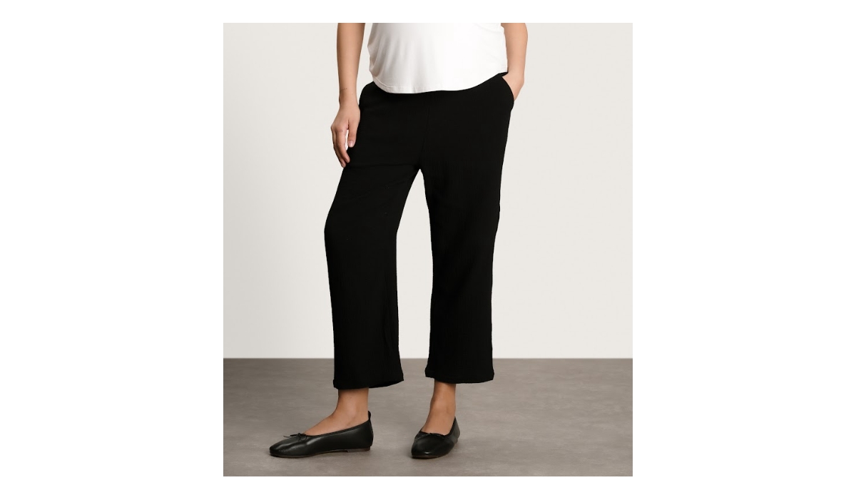 Nom Maternity Maternity Remy Smocked Cotton Pant