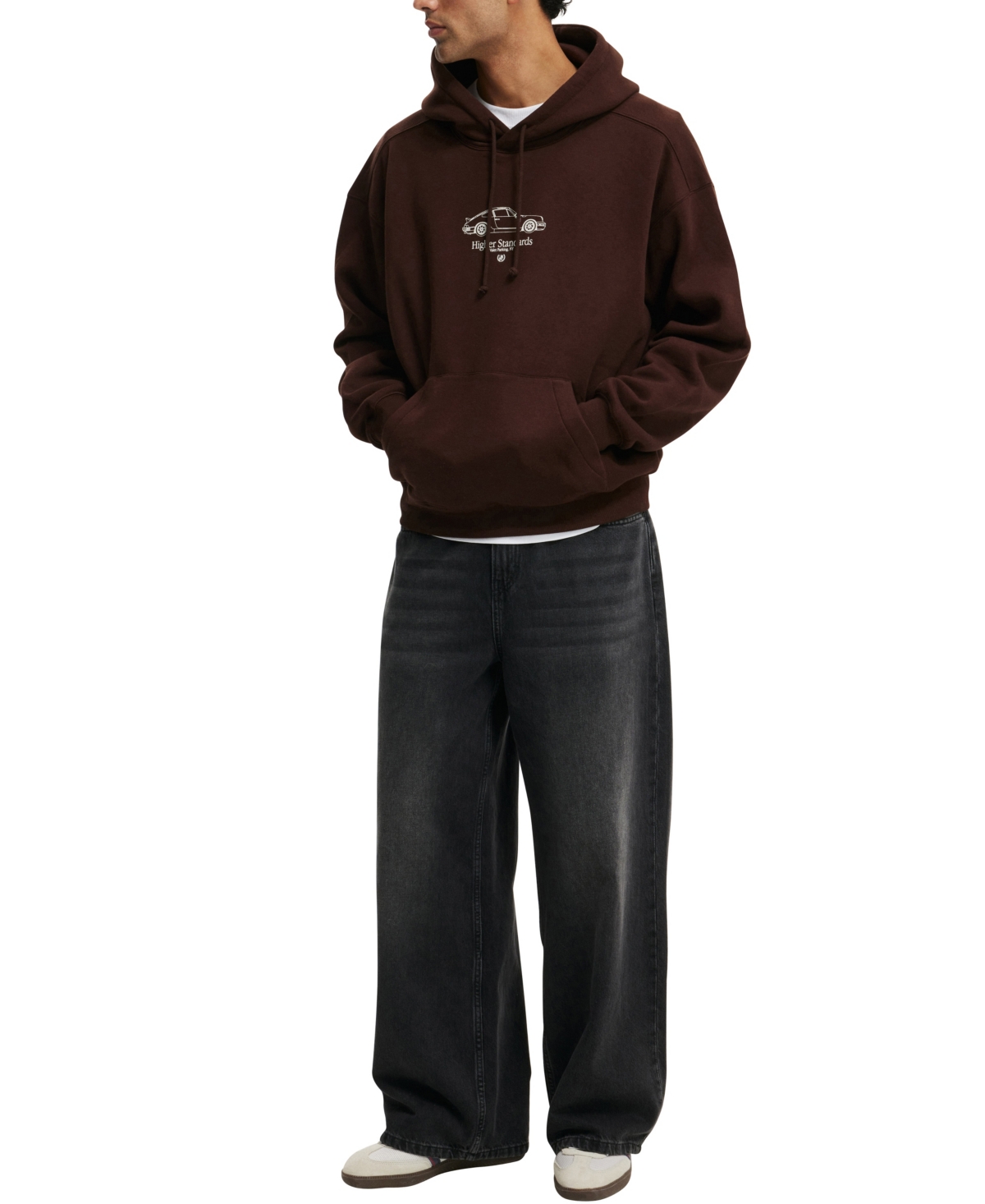 COTTON ON MEN'S BOX FIT GRAPHIC HOODIE 