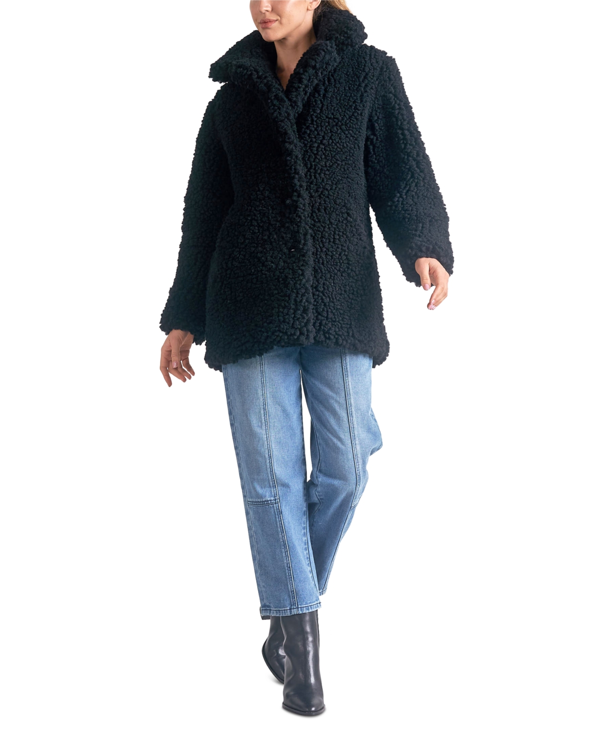 ELAN WOMEN'S STAND-COLLAR LONG-SLEEVE FLEECE JACKET 