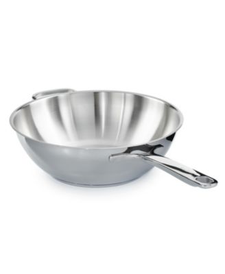 DiNA Helix Recycled 18/10 Stainless Steel 12" Wok 5.6qt.