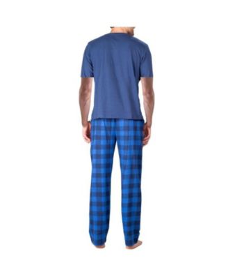Men's Short Sleeve Knit Pajama Set