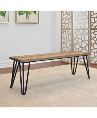 Ashford 6-Piece Dining Set with Hairpin Table & Bench