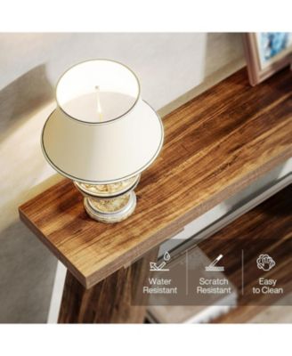 70.9 Inches Extra Long Sofa Table Behind Couch, Industrial Entry Console Table with Storage for Hallway, Entryway, Living Room