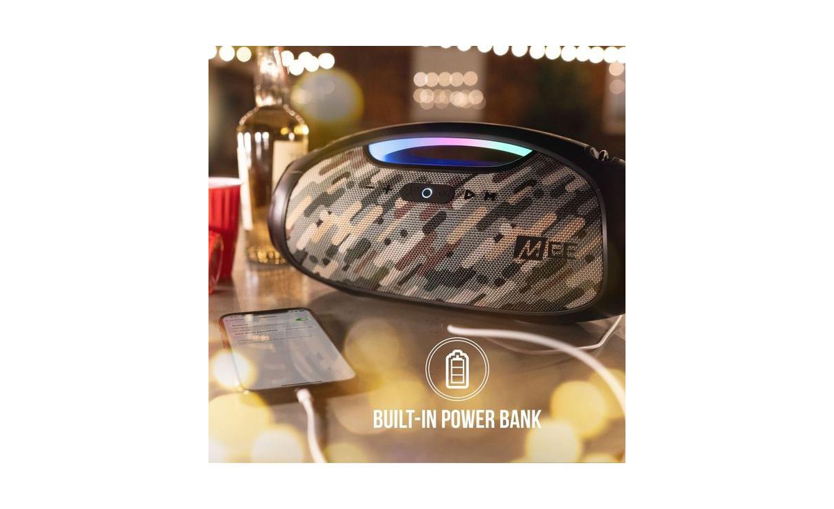 Mee audio partySPKR Xl Bluetooth Wireless Speaker w/ Dynamic Led Lighting