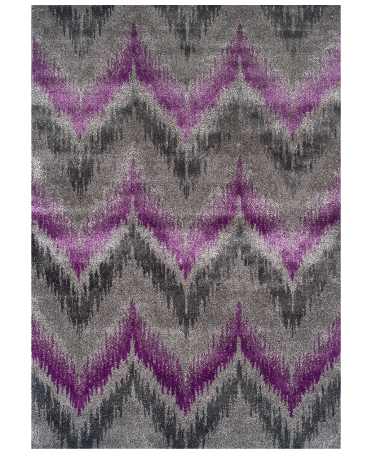 Closeout! D Style Modern Abstracts Chevron Orchid 7'10in x 10'7in Area Rug
