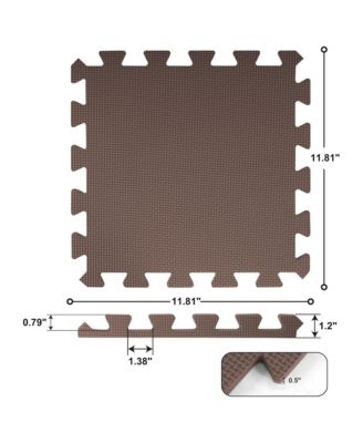 16 Tile Thick Interlocking Puzzle Foam Exercise Play Mat