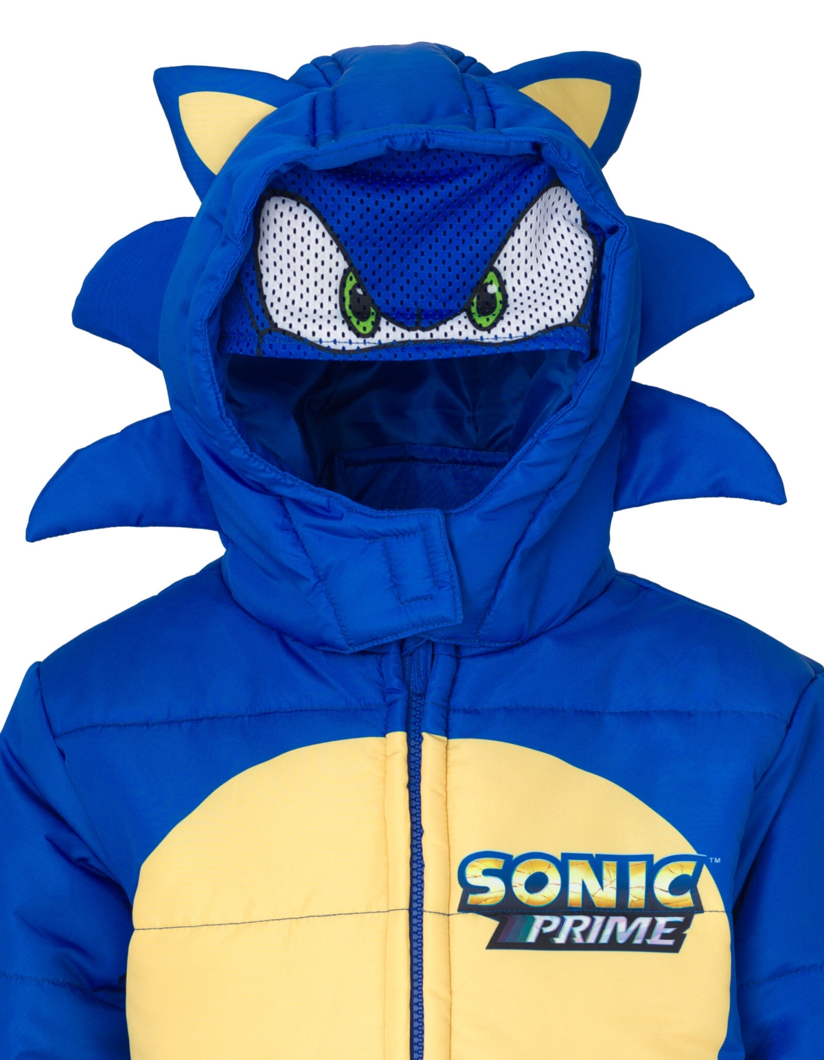 Sega Little Boys Sonic The Hedgehog Zip Up Winter Coat Puffer Jacket - sonic