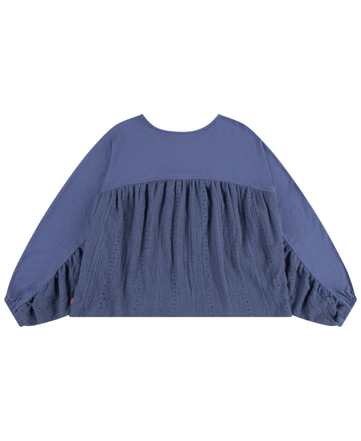 Levi's Big Girls Eyelet Mixing Long Sleeve Top