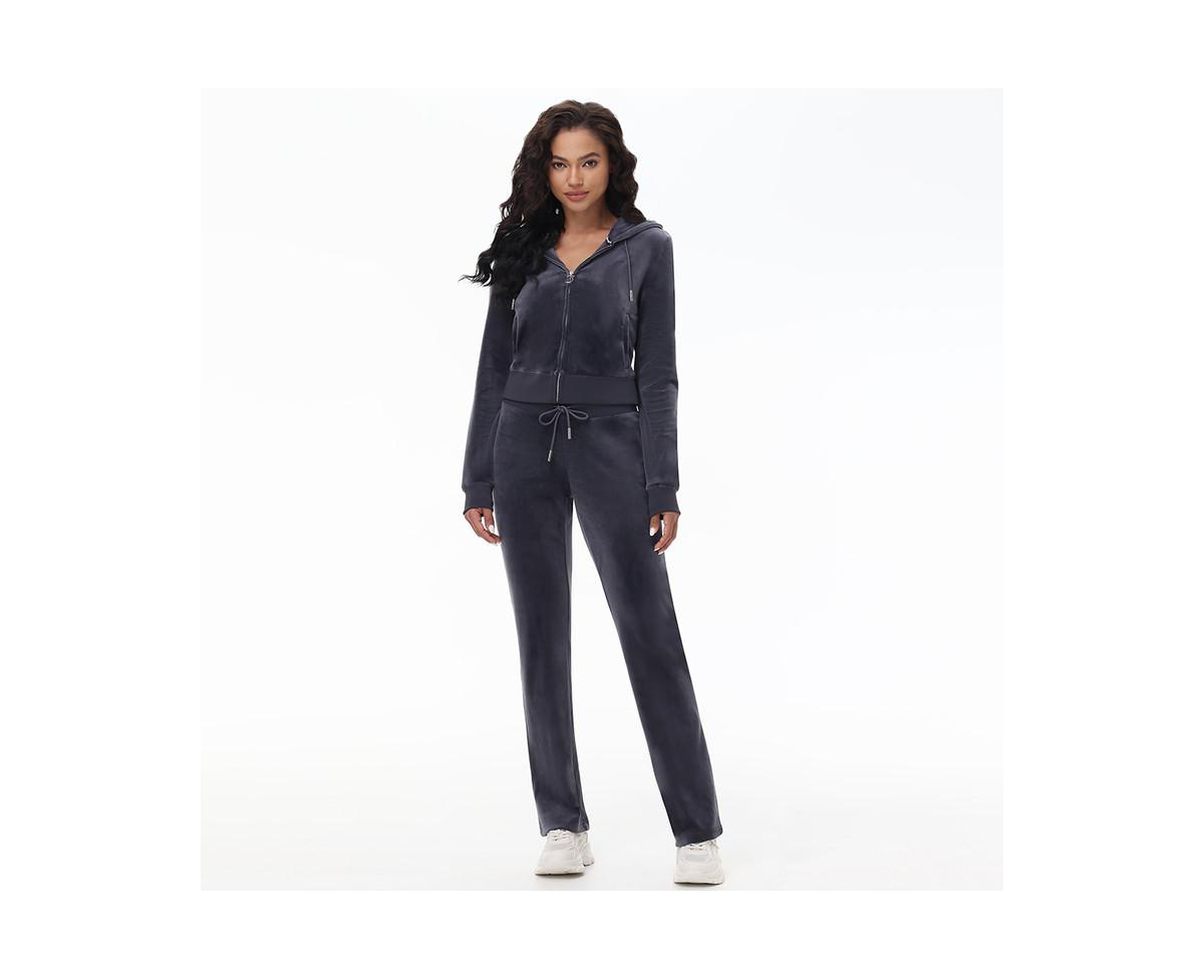Juicy Couture Women's Og Big Bling Velour Track Pants