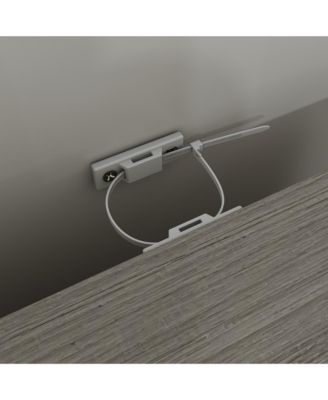 3-Tier Open Shelves, Bookcase Accent Storage Cabinet with 2 Drawers