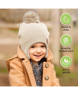 Muff Baby Beanie, Baby Hat for Baby Boys, Girls, Winter Hats for Kids, Newborn, Infant, Toddler 0-36 months