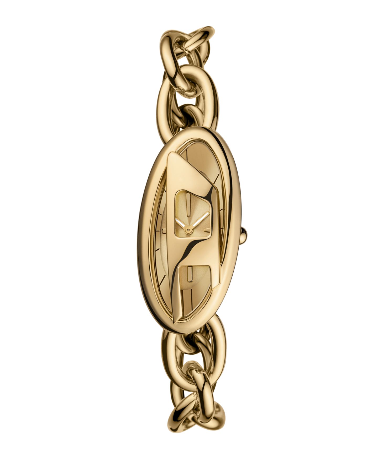 Женские часы Diesel D-Era Quartz Two-Hand Gold Stainless Steel 38mm — фото 1