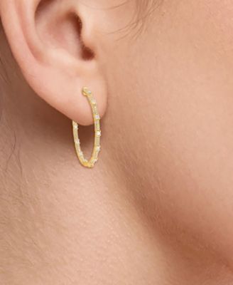 Diamond Cluster Hoop Earrings (1-1/2 ct. t.w.) in 14k Gold