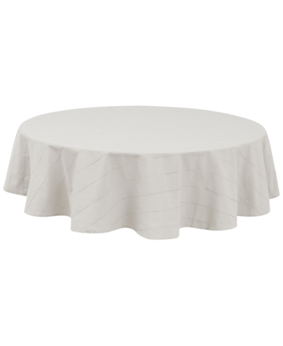 Izod Chadwick Tablecloth, 70" Round In White