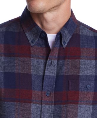 Men's Regular-Fit Plaid Button-Down Flannel Shirt 