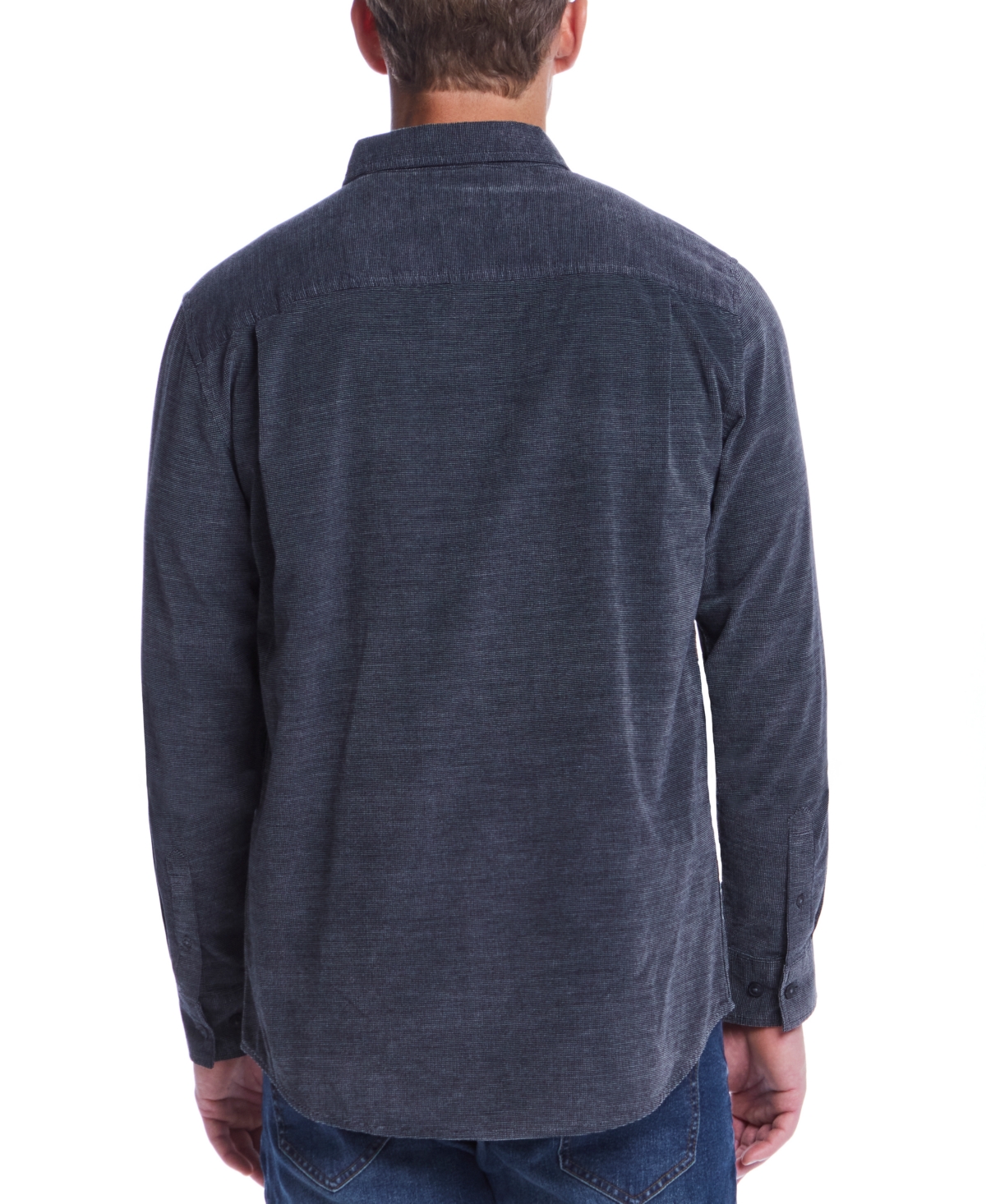 Weatherproof Vintage Men's Distressed Corduroy Long Sleeve Button Down Shirt