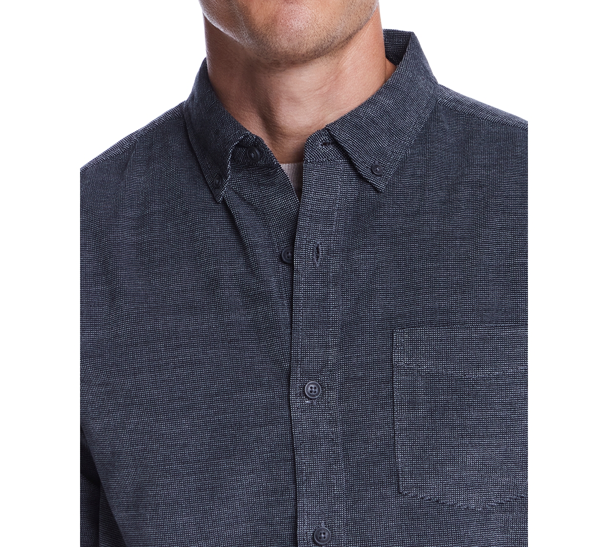 Weatherproof Vintage Men's Distressed Corduroy Long Sleeve Button Down Shirt