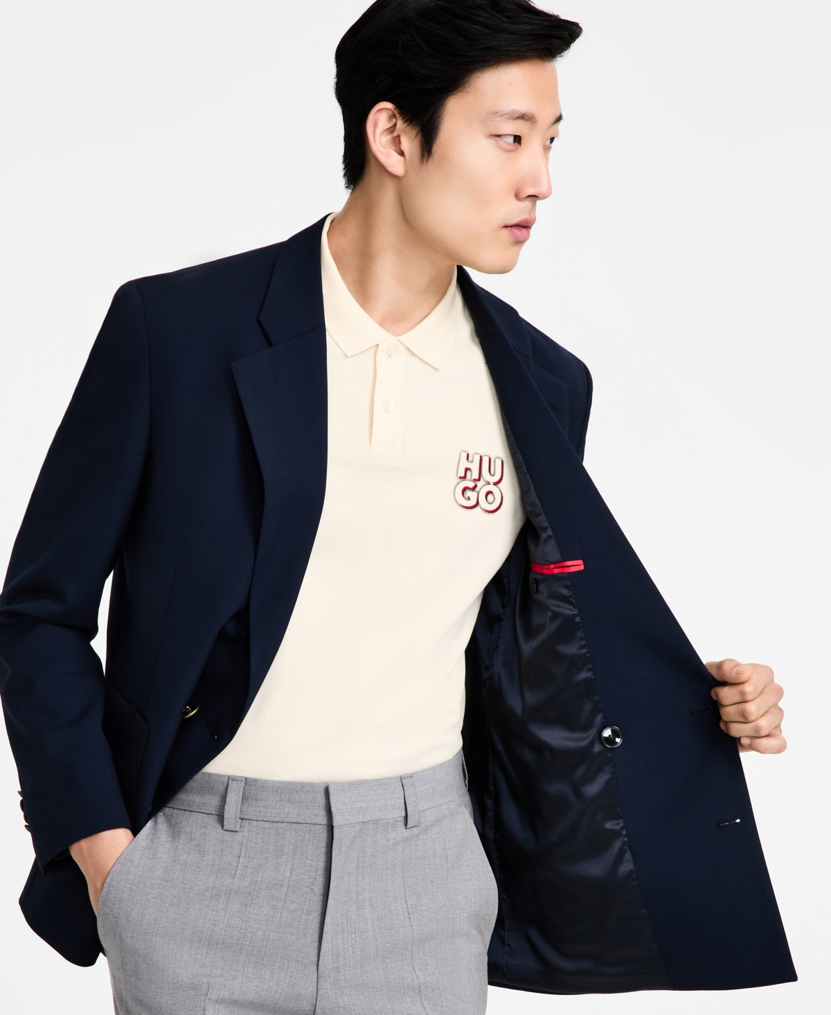 Hugo Boss Hugo By  Men's Modern-fit Wool Blend Sport Coat In Dark Blue