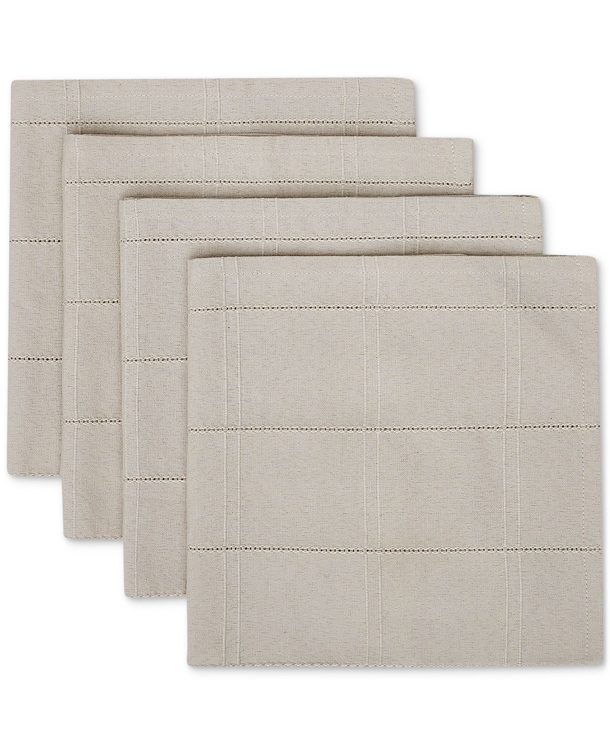 Izod Chadwick Fabric Napkins, Set Of 4 In Linen